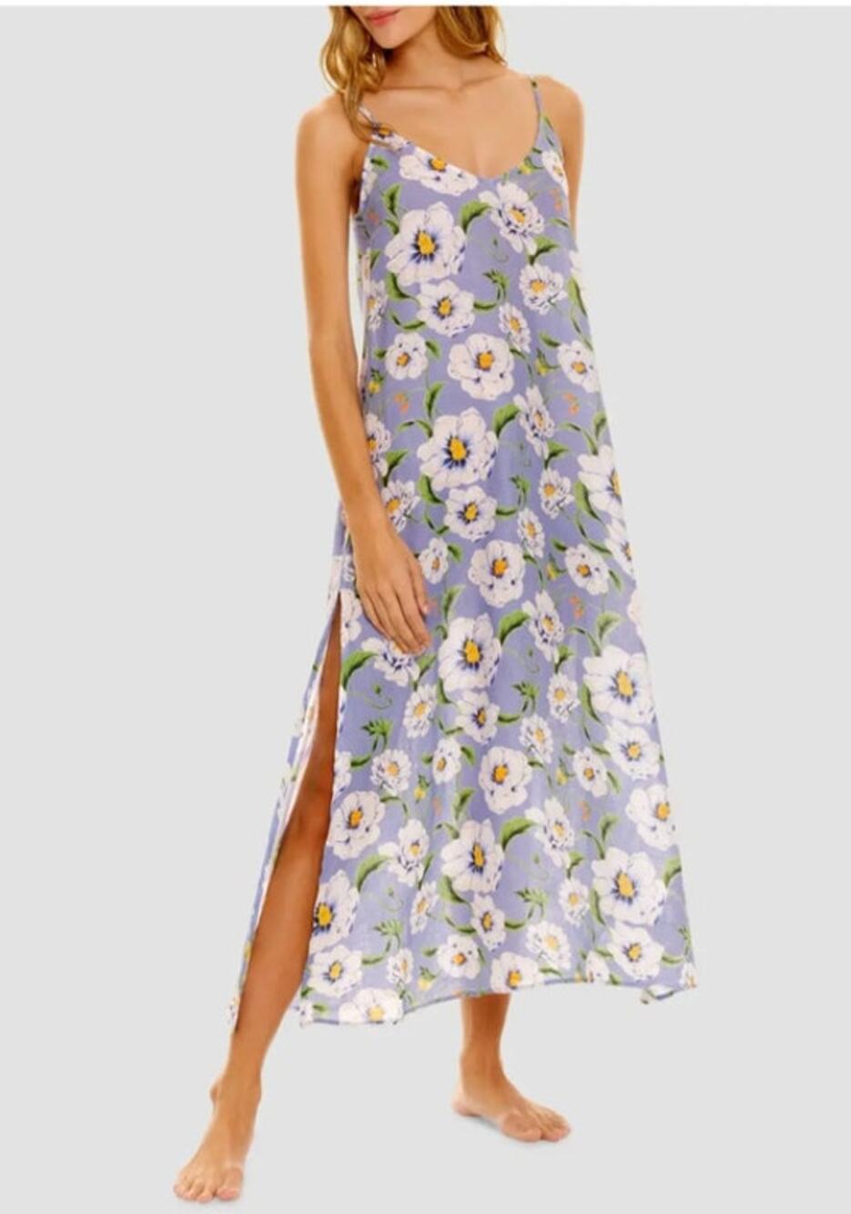 THE LAZY POET Sz M Medium Frida Summer Dress Linen Floral NWT